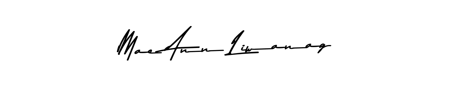 Create a beautiful signature design for name Mae Ann Liwanag. With this signature (Asem Kandis PERSONAL USE) fonts, you can make a handwritten signature for free. Mae Ann Liwanag signature style 9 images and pictures png