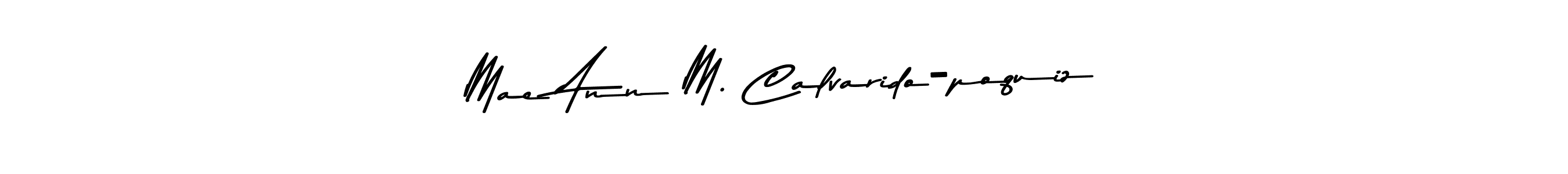 Also You can easily find your signature by using the search form. We will create Mae Ann M. Calvarido-poquiz name handwritten signature images for you free of cost using Asem Kandis PERSONAL USE sign style. Mae Ann M. Calvarido-poquiz signature style 9 images and pictures png