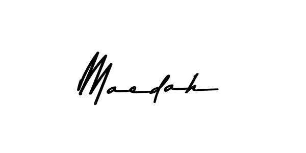 How to make Maedah name signature. Use Asem Kandis PERSONAL USE style for creating short signs online. This is the latest handwritten sign. Maedah signature style 9 images and pictures png