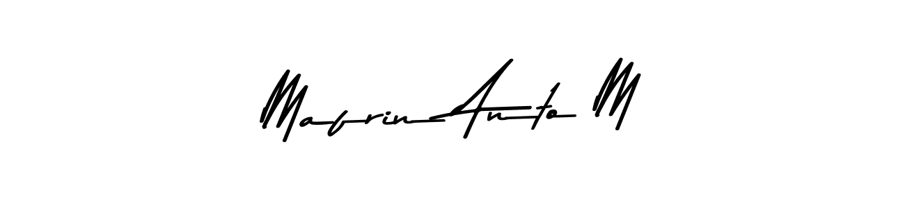 if you are searching for the best signature style for your name Mafrin Anto M. so please give up your signature search. here we have designed multiple signature styles  using Asem Kandis PERSONAL USE. Mafrin Anto M signature style 9 images and pictures png