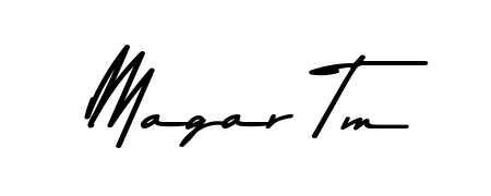 The Asem Kandis PERSONAL USE signature style provides a bold statement for name Magar Tm. Designed for business owners, executives, and leaders. Magar Tm signature style 9 images and pictures png