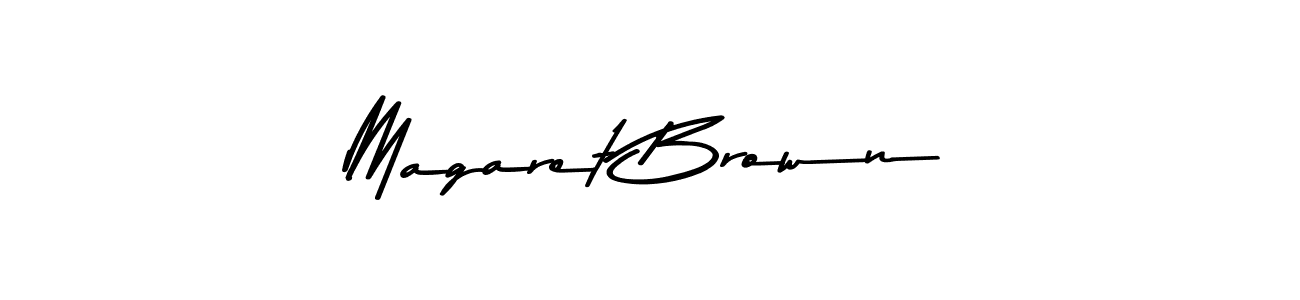 Create a beautiful signature design for name Magaret Brown. With this signature (Asem Kandis PERSONAL USE) fonts, you can make a handwritten signature for free. Magaret Brown signature style 9 images and pictures png