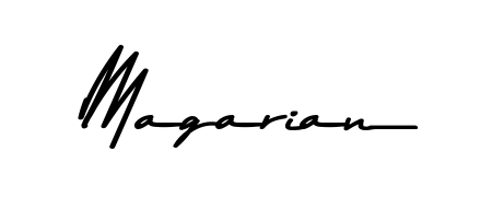 The Asem Kandis PERSONAL USE signature style provides a bold statement for name Magarian. Designed for business owners, executives, and leaders. Magarian signature style 9 images and pictures png
