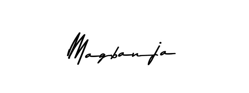 Use a signature maker to create a handwritten signature online. With this signature software, you can design (Asem Kandis PERSONAL USE) your own signature for name Magbanja. Magbanja signature style 9 images and pictures png