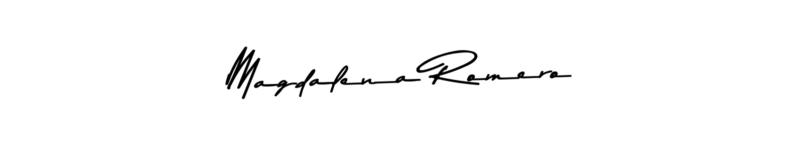 Make a beautiful signature design for name Magdalena Romero. Use this online signature maker to create a handwritten signature for free. Magdalena Romero signature style 9 images and pictures png