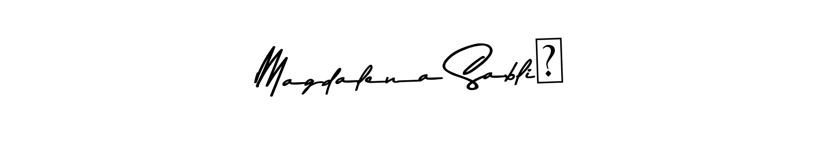 How to Draw Magdalena Sablić signature style? Asem Kandis PERSONAL USE is a latest design signature styles for name Magdalena Sablić. Magdalena Sablić signature style 9 images and pictures png