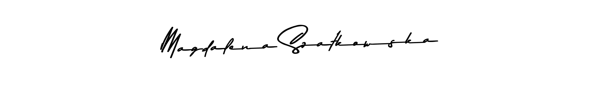 How to make Magdalena Szatkowska signature? Asem Kandis PERSONAL USE is a professional autograph style. Create handwritten signature for Magdalena Szatkowska name. Magdalena Szatkowska signature style 9 images and pictures png