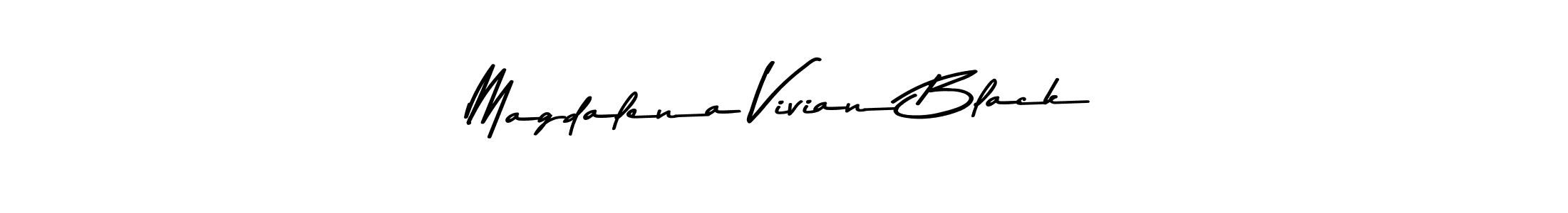 Magdalena Vivian Black stylish signature style. Best Handwritten Sign (Asem Kandis PERSONAL USE) for my name. Handwritten Signature Collection Ideas for my name Magdalena Vivian Black. Magdalena Vivian Black signature style 9 images and pictures png