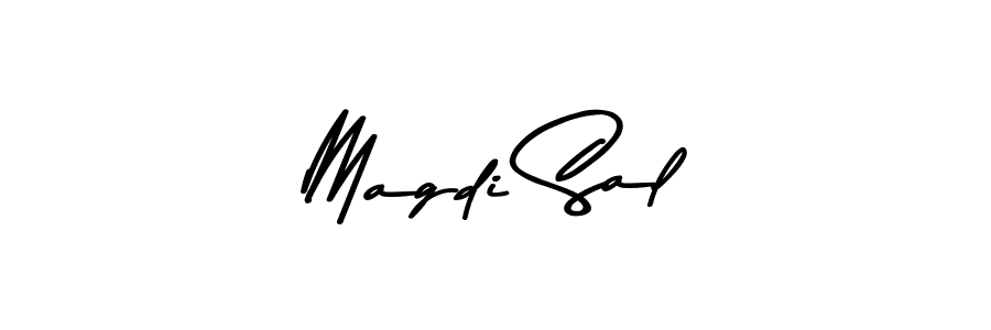 How to Draw Magdi Sal signature style? Asem Kandis PERSONAL USE is a latest design signature styles for name Magdi Sal. Magdi Sal signature style 9 images and pictures png