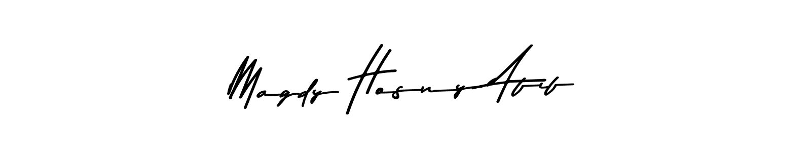 Also You can easily find your signature by using the search form. We will create Magdy Hosny Afif name handwritten signature images for you free of cost using Asem Kandis PERSONAL USE sign style. Magdy Hosny Afif signature style 9 images and pictures png