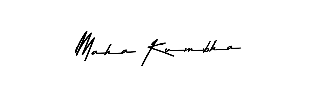 Use a signature maker to create a handwritten signature online. With this signature software, you can design (Asem Kandis PERSONAL USE) your own signature for name Maha Kumbha. Maha Kumbha signature style 9 images and pictures png