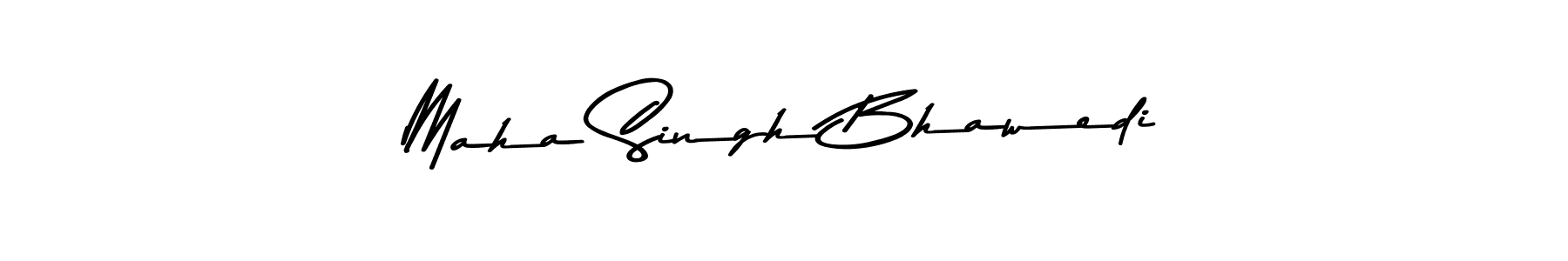 The best way (Asem Kandis PERSONAL USE) to make a short signature is to pick only two or three words in your name. The name Maha Singh Bhawedi include a total of six letters. For converting this name. Maha Singh Bhawedi signature style 9 images and pictures png