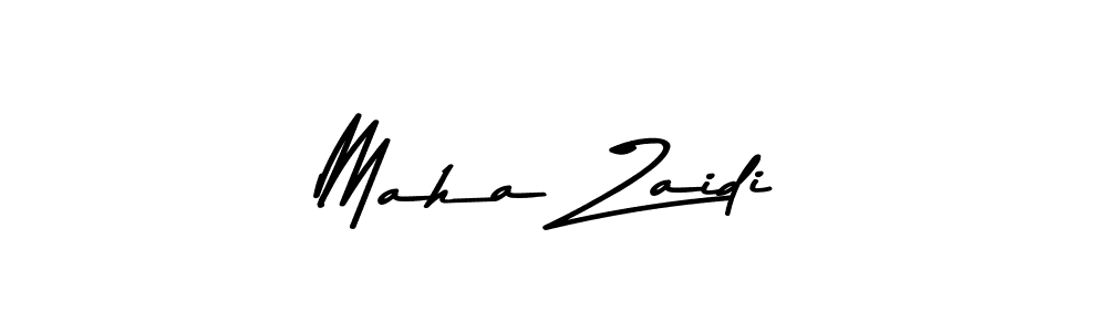 Make a beautiful signature design for name Maha Zaidi. With this signature (Asem Kandis PERSONAL USE) style, you can create a handwritten signature for free. Maha Zaidi signature style 9 images and pictures png