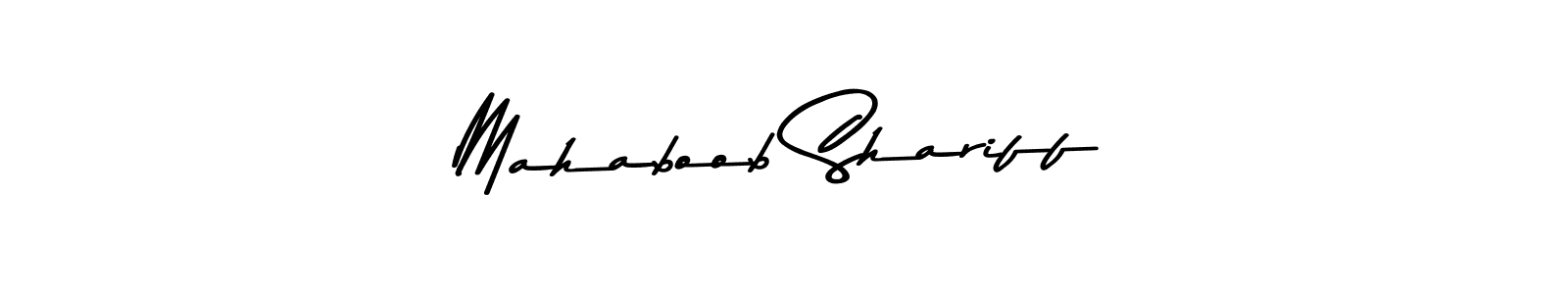 Make a beautiful signature design for name Mahaboob Shariff. With this signature (Asem Kandis PERSONAL USE) style, you can create a handwritten signature for free. Mahaboob Shariff signature style 9 images and pictures png