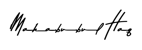 Master the art of signing with Mahabubul Haq written in fluent Asem Kandis PERSONAL USE script. A great template to practice and refine your handwriting. Mahabubul Haq signature style 9 images and pictures png