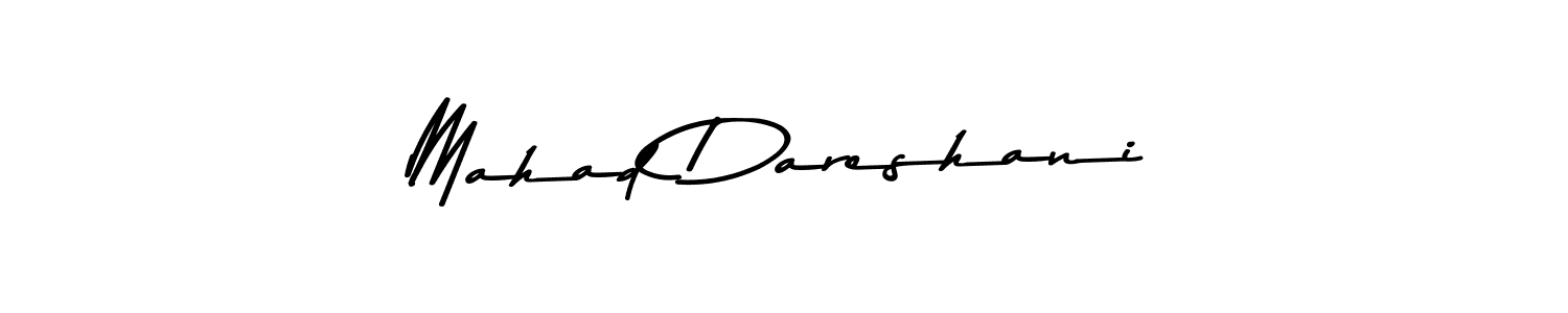 Design your own signature with our free online signature maker. With this signature software, you can create a handwritten (Asem Kandis PERSONAL USE) signature for name Mahad Dareshani. Mahad Dareshani signature style 9 images and pictures png