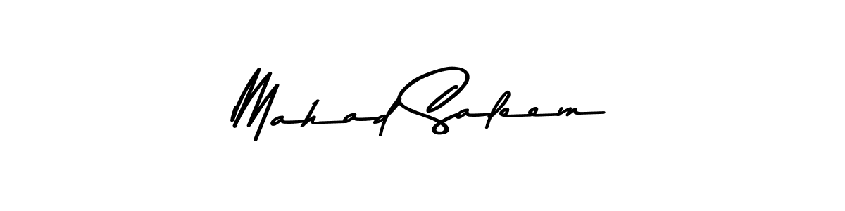 Also You can easily find your signature by using the search form. We will create Mahad Saleem name handwritten signature images for you free of cost using Asem Kandis PERSONAL USE sign style. Mahad Saleem signature style 9 images and pictures png