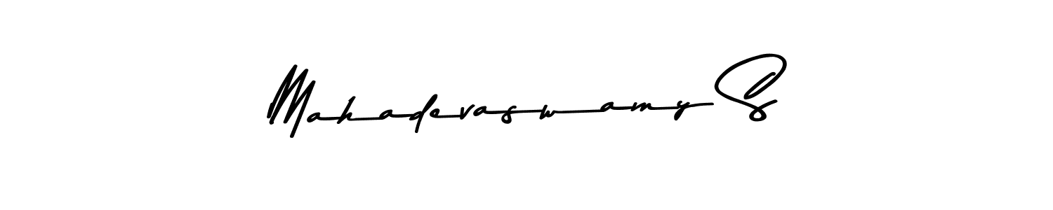 Use a signature maker to create a handwritten signature online. With this signature software, you can design (Asem Kandis PERSONAL USE) your own signature for name Mahadevaswamy S. Mahadevaswamy S signature style 9 images and pictures png