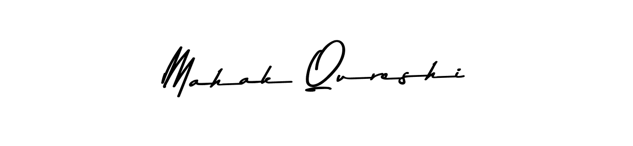 Create a beautiful signature design for name Mahak Qureshi. With this signature (Asem Kandis PERSONAL USE) fonts, you can make a handwritten signature for free. Mahak Qureshi signature style 9 images and pictures png