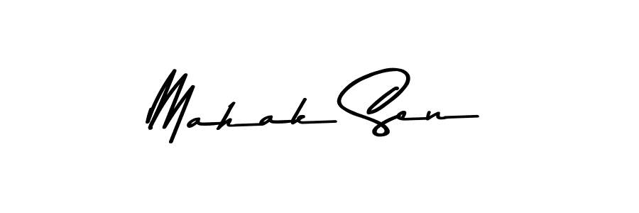 How to make Mahak Sen signature? Asem Kandis PERSONAL USE is a professional autograph style. Create handwritten signature for Mahak Sen name. Mahak Sen signature style 9 images and pictures png