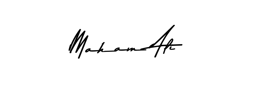 Use a signature maker to create a handwritten signature online. With this signature software, you can design (Asem Kandis PERSONAL USE) your own signature for name Maham Ali. Maham Ali signature style 9 images and pictures png