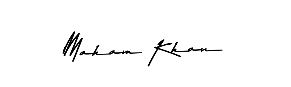 Similarly Asem Kandis PERSONAL USE is the best handwritten signature design. Signature creator online .You can use it as an online autograph creator for name Maham Khan. Maham Khan signature style 9 images and pictures png