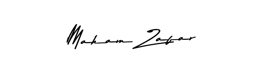 Here are the top 10 professional signature styles for the name Maham Zafar. These are the best autograph styles you can use for your name. Maham Zafar signature style 9 images and pictures png