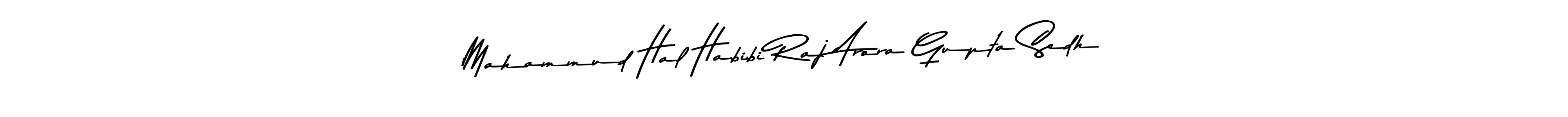 Make a beautiful signature design for name Mahammud Hal Habibi Raj Arora Gupta Sedh. Use this online signature maker to create a handwritten signature for free. Mahammud Hal Habibi Raj Arora Gupta Sedh signature style 9 images and pictures png