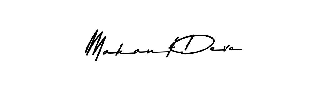 Make a beautiful signature design for name Mahant Devc. With this signature (Asem Kandis PERSONAL USE) style, you can create a handwritten signature for free. Mahant Devc signature style 9 images and pictures png