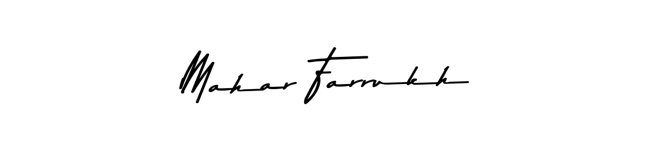 Also You can easily find your signature by using the search form. We will create Mahar Farrukh name handwritten signature images for you free of cost using Asem Kandis PERSONAL USE sign style. Mahar Farrukh signature style 9 images and pictures png