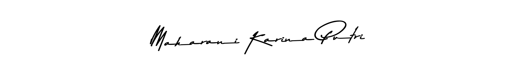 How to make Maharani Karina Putri name signature. Use Asem Kandis PERSONAL USE style for creating short signs online. This is the latest handwritten sign. Maharani Karina Putri signature style 9 images and pictures png