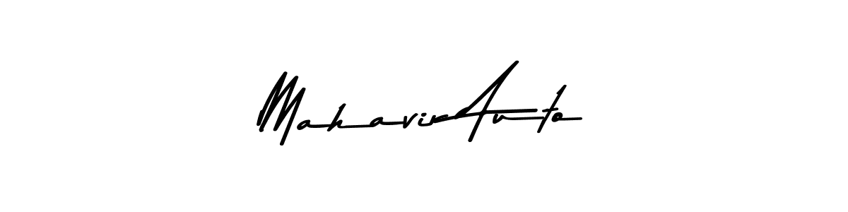 Create a beautiful signature design for name Mahavir Auto. With this signature (Asem Kandis PERSONAL USE) fonts, you can make a handwritten signature for free. Mahavir Auto signature style 9 images and pictures png