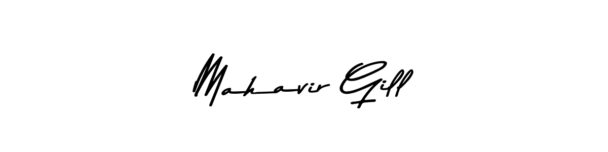 How to make Mahavir Gill name signature. Use Asem Kandis PERSONAL USE style for creating short signs online. This is the latest handwritten sign. Mahavir Gill signature style 9 images and pictures png