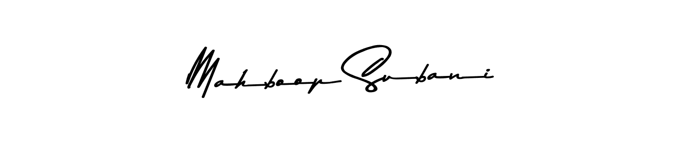 You can use this online signature creator to create a handwritten signature for the name Mahboop Subani. This is the best online autograph maker. Mahboop Subani signature style 9 images and pictures png