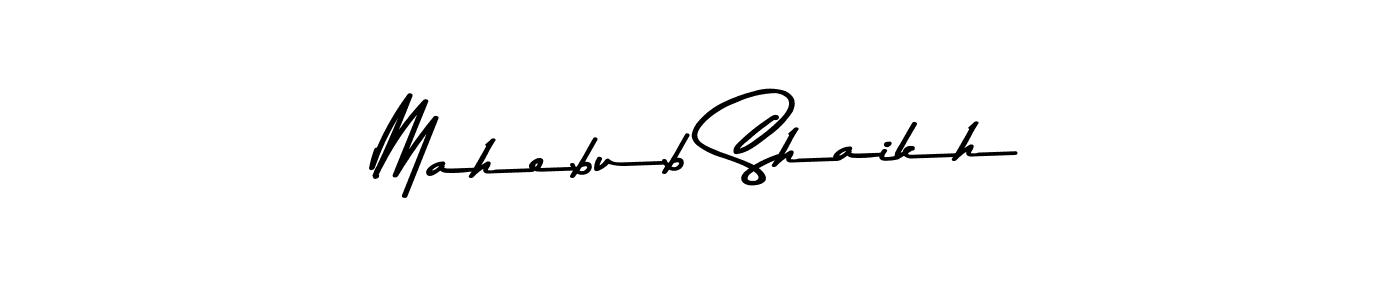 The best way (Asem Kandis PERSONAL USE) to make a short signature is to pick only two or three words in your name. The name Mahebub Shaikh include a total of six letters. For converting this name. Mahebub Shaikh signature style 9 images and pictures png