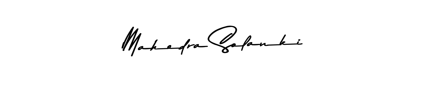 Design your own signature with our free online signature maker. With this signature software, you can create a handwritten (Asem Kandis PERSONAL USE) signature for name Mahedra Solanki. Mahedra Solanki signature style 9 images and pictures png