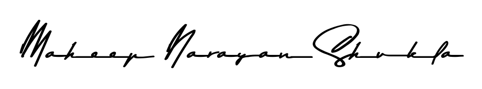 A stylish, flowing autograph style designed for name Maheep Narayan Shukla using Asem Kandis PERSONAL USE typography. Perfect for digital creative projects. Maheep Narayan Shukla signature style 9 images and pictures png