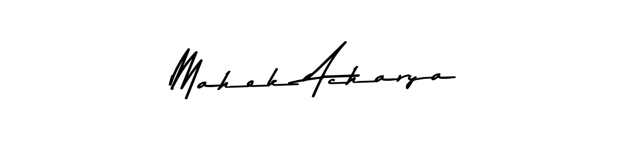 It looks lik you need a new signature style for name Mahek Acharya. Design unique handwritten (Asem Kandis PERSONAL USE) signature with our free signature maker in just a few clicks. Mahek Acharya signature style 9 images and pictures png