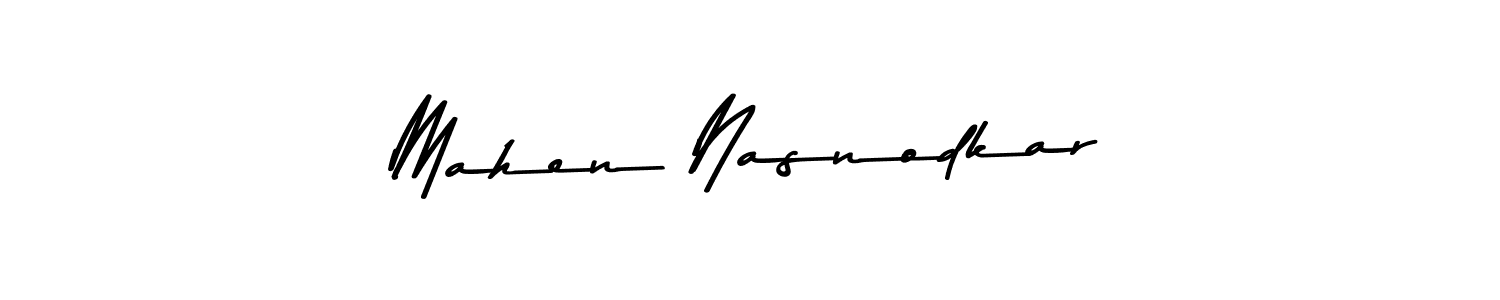 How to make Mahen Nasnodkar signature? Asem Kandis PERSONAL USE is a professional autograph style. Create handwritten signature for Mahen Nasnodkar name. Mahen Nasnodkar signature style 9 images and pictures png