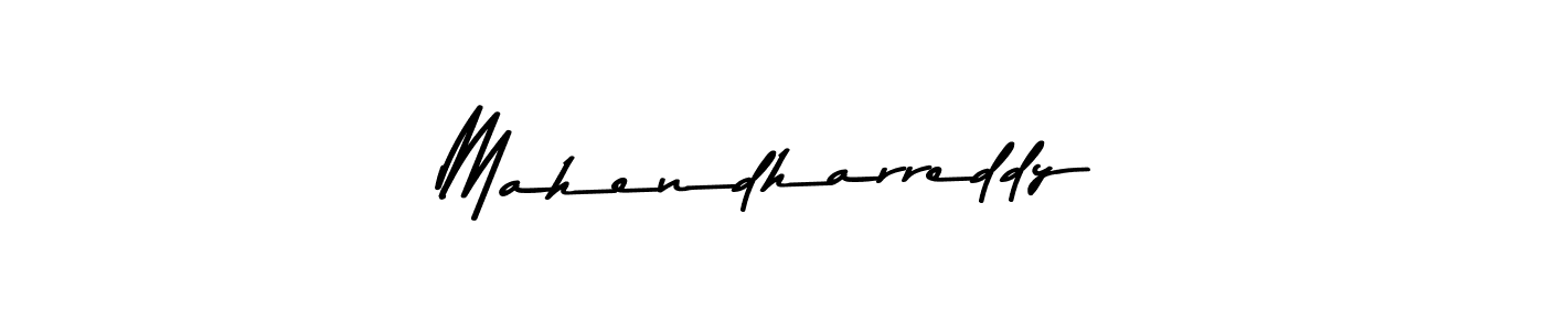 How to make Mahendharreddy name signature. Use Asem Kandis PERSONAL USE style for creating short signs online. This is the latest handwritten sign. Mahendharreddy signature style 9 images and pictures png