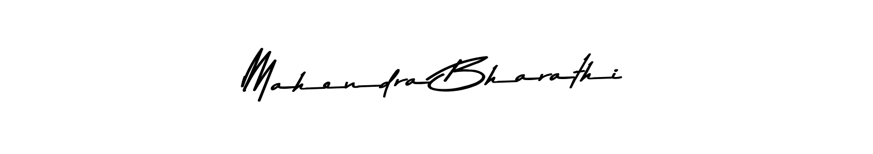 How to make Mahendra Bharathi name signature. Use Asem Kandis PERSONAL USE style for creating short signs online. This is the latest handwritten sign. Mahendra Bharathi signature style 9 images and pictures png