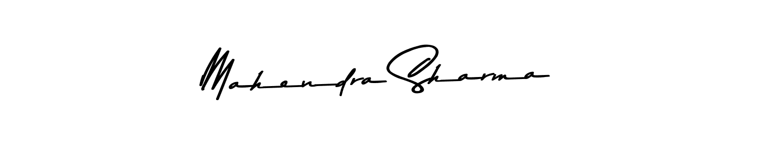 Create a beautiful signature design for name Mahendra Sharma. With this signature (Asem Kandis PERSONAL USE) fonts, you can make a handwritten signature for free. Mahendra Sharma signature style 9 images and pictures png