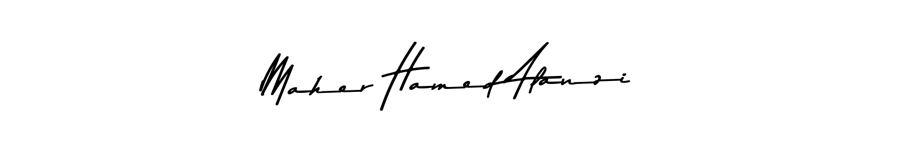 Design your own signature with our free online signature maker. With this signature software, you can create a handwritten (Asem Kandis PERSONAL USE) signature for name Maher Hamed Alanzi. Maher Hamed Alanzi signature style 9 images and pictures png