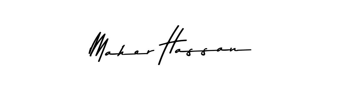 if you are searching for the best signature style for your name Maher Hassan. so please give up your signature search. here we have designed multiple signature styles  using Asem Kandis PERSONAL USE. Maher Hassan signature style 9 images and pictures png