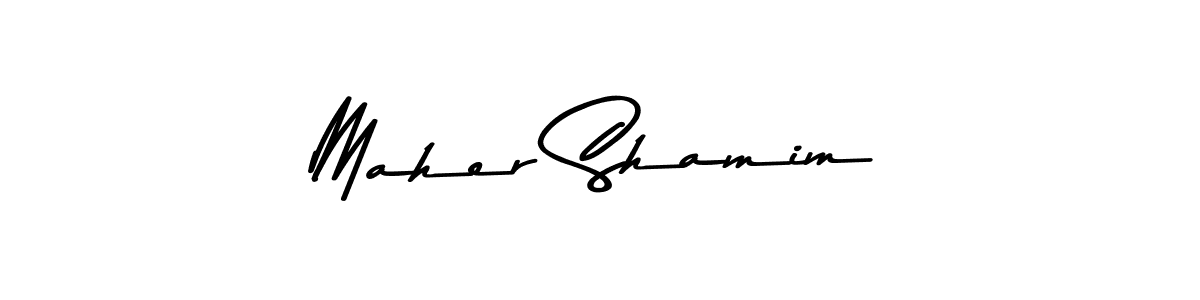 How to make Maher Shamim signature? Asem Kandis PERSONAL USE is a professional autograph style. Create handwritten signature for Maher Shamim name. Maher Shamim signature style 9 images and pictures png