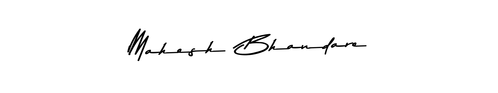 Design your own signature with our free online signature maker. With this signature software, you can create a handwritten (Asem Kandis PERSONAL USE) signature for name Mahesh  Bhandare. Mahesh  Bhandare signature style 9 images and pictures png