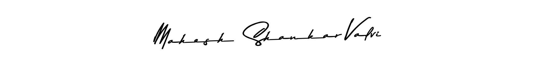 How to make Mahesh  Shankar Valvi name signature. Use Asem Kandis PERSONAL USE style for creating short signs online. This is the latest handwritten sign. Mahesh  Shankar Valvi signature style 9 images and pictures png