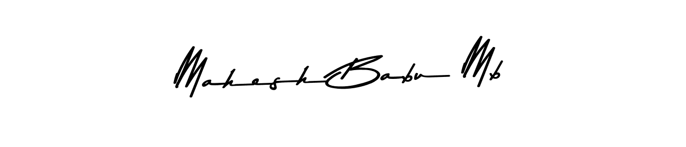 Use a signature maker to create a handwritten signature online. With this signature software, you can design (Asem Kandis PERSONAL USE) your own signature for name Mahesh Babu Mb. Mahesh Babu Mb signature style 9 images and pictures png