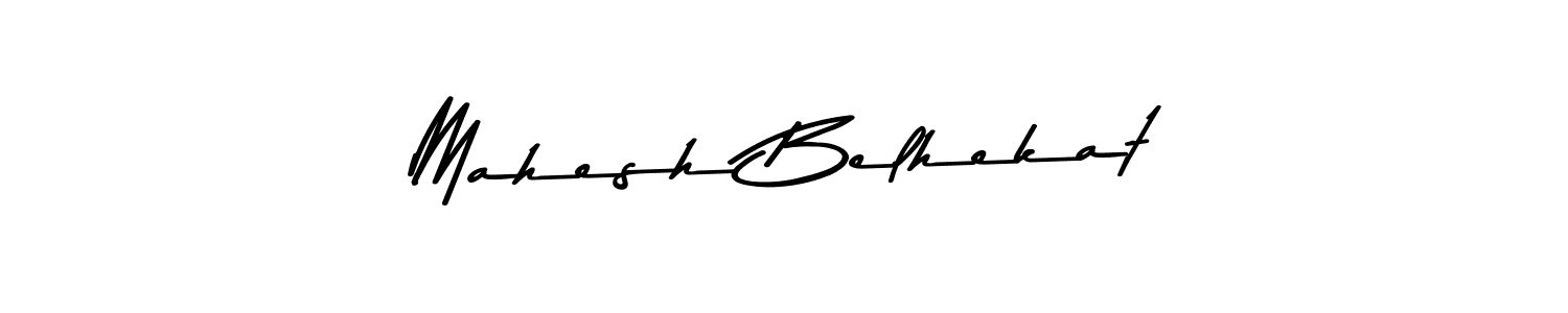 Here are the top 10 professional signature styles for the name Mahesh Belhekat. These are the best autograph styles you can use for your name. Mahesh Belhekat signature style 9 images and pictures png