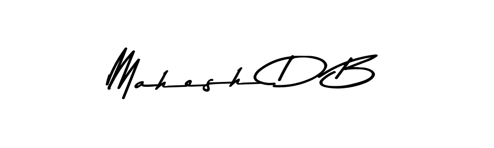 How to make Mahesh D B signature? Asem Kandis PERSONAL USE is a professional autograph style. Create handwritten signature for Mahesh D B name. Mahesh D B signature style 9 images and pictures png